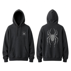 Sudadera con capucha SPIDER WEB de alta calidad, muy moderna y elegante para uso casual y al aire libre. - Product Image 4
