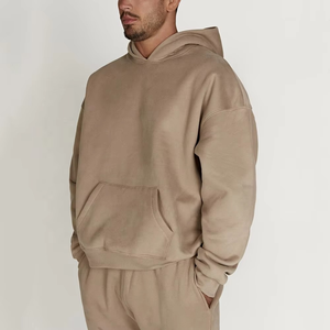 Conjunto de Sudadera con Capucha y Pantalones Deportivos Personalizados de Algodón 100% con Lavado Ácido, de Alta Calidad, Unisex, para Hombre y Mujer, Transpirable - Product Image 3