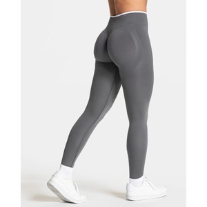 High Waist Seamless Full Length Printed Yoga <b>Leggings</b> Spandex Nylon Four-Way Stretch Breathable Quick Dry Elastic Waist <b>Pockets</b> - Product Image 5