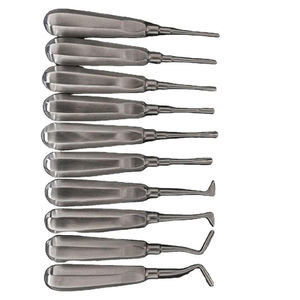 Kit Profesional Manual de Extracción Dental Mínimamente Invasiva, Pinzas de Raíz Curvas y Rectas de Acero Inoxidable Reutilizables - Product Image 5