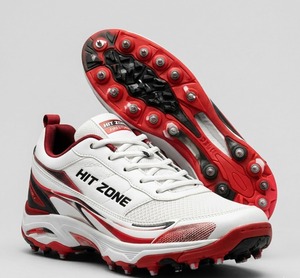 Chaussures de cricket en métal de qualité supérieure, crampons haute adhérence, légères, confortables, chaussures de match professionnelles - Product Image 1