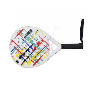 Raquettes de padel en diamant en gros, face en fibre de carbone, cadre renforcé, légères, durables, poids équilibré, poignée absorbant les chocs - Product Image 6