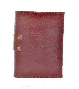 Vintage Antique Butterfly Leather Journal <b>Diary</b> & <b>Notebook</b> Handmade with Thread Sewing & Saddle Stitching Spiral Binding - Product Image 5