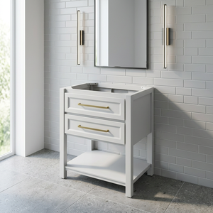 Wooden Bathroom Vanity 30 In White With Two Drawers White Painted Vanity Traditional Vanity From EFS Viet Nam - Product Image 2