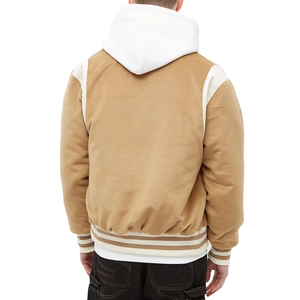 Vente en gros 100% laine Varsity Bomber Jacket Hiver Letterman Baseball Jacket Cuir Manches Col Style Veste Pour Hommes - Product Image 5