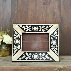 Handmade Bone Inlay Wood Photo <b>Frame</b> Home Decorative Gift for Him/Her United Trade World Bone Inlay <b>Frame</b> - Product Image 1
