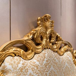 Hot Sale The plaza Luxury Classic Cream Gold Carving Bedroom Set Upholstered Bed Elegant Royal Furniture for Hotel Villa Premium - Product Image 5