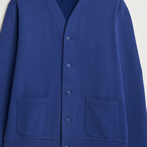 Cárdigan de Mujer con Botones Cubiertos, Cuello en V, Bolsillos Delanteros, Tejido de Lana/Cachemira Suave, Suéter Casual de Invierno - Product Image 4