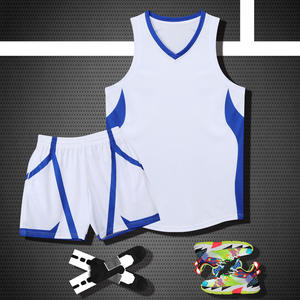 Ensemble de maillot de basket-ball personnalisé sublimé, débardeur en mesh sans manches unisexe avec impression dégradée et short à taille élastique, taille adulte - Product Image 5