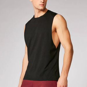 Débardeur de sport côtelé moulant sexy pour homme, personnalisable avec logo, 95% coton 5% élasthanne, vente en gros - Product Image 2