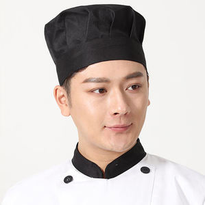 Chapeau de chef de cuisine classique blanc en coton simple couche pour la cuisson - Product Image 3