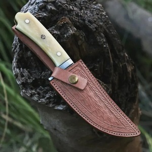 Cuchillo de Caza Profesional de Acero Inoxidable con Mango de Hueso, Cuchillo de Supervivencia Táctico para Caza y Camping al Aire Libre, Cuchillo de Hoja Fija - Product Image 3