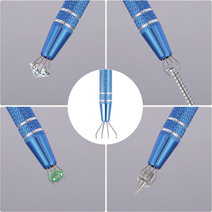 Pince à billes de haute qualité pour percer, couleur personnalisée, 4,7 pouces, en acier, support de gemmes, pince à billes pour tatouage - Product Image 5