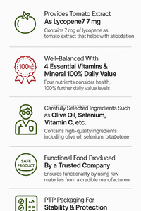 Gélules de Lycopène Extrait de Tomate Complément Naturel de Lycopène OEM Corée Supplément Santé - Product Image 5