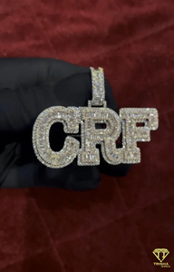 Custom " CRF " Pendant Gold Plated Iced Out Necklace Luxury Hip Hop Jewelry Fashion Accessory - Product Image 6