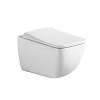 Offre Spéciale – Ensemble WC Suspendu Moderne pour Salle de Bain, Cuvette de Toilette en Céramique Blanche, Sanitaire Tornado