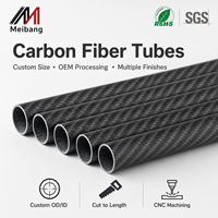 Tube Cylindrique en Fibre de Carbone Personnalisé, Tube Composite CFRP, Tissage Sergé 3K, Résistance aux Hautes Températures, Rigidité Élevée, Poids Léger