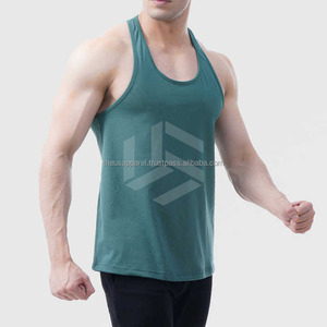 Camisetas sin mangas de algodón orgánico personalizadas OEM para hombre, tipo ring spun, para culturismo, fitness, deportes, musculación, running y gimnasio. - Product Image 5