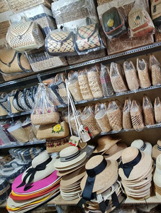 Sac à main en paille tissé à poignées rondes pour femmes, fourre-tout de plage en toile naturelle, hycan, vente en gros, données en or 99 - Product Image 6