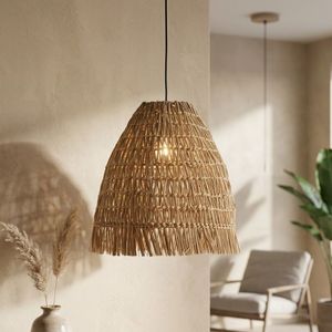 Abat-jour en jonc de mer rustique, couverture de lampe suspendue, abat-jour tissé sur mesure OEM, écologique, pour la décoration de la maison, des hôtels et des complexes hôteliers - Product Image 5