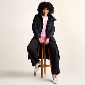 Abrigo largo de plumón para mujer, chaqueta acolchada de invierno, impermeable, a prueba de viento, transpirable, con capucha, elegante chaqueta larga tipo burbuja. - Product Image 2