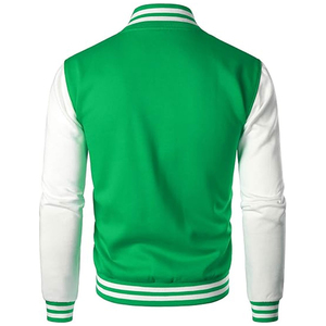 Vestes universitaires pour hommes en gros, vestes universitaires personnalisées avec logo, vestes universitaires unies pour hommes, respirantes et tendance - Product Image 2