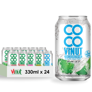330ml Coco Vinut Pure 100% Agua de coco HALAL KOSHER Muestra gratis del fabricante Etiqueta privada OEM ODM Agua embotellada - Product Image 1