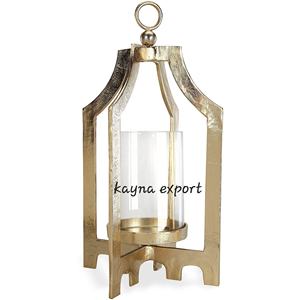 Handmade Gold Plated Metal <b>Lantern</b> for Tea <b>Light</b> <b>Indoor</b> Home Decorative for Easter - Product Image 2