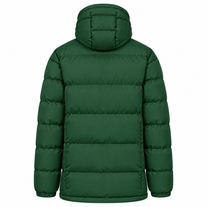 Best Selling Green Stand Puffer Jacket Windproof Waterproof Reversible Zipper Closure Casual Winter <b>Coat</b> Regular Fit Thick - Product Image 2
