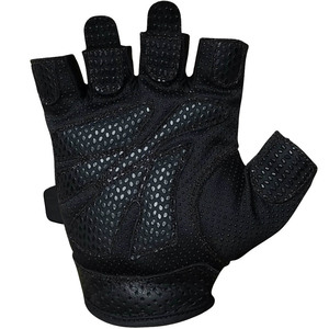 Gants de musculation en cuir de performance Elite avec longs sangles de compression pour les poignets, protections de mains de fitness robustes et avancées - Product Image 6