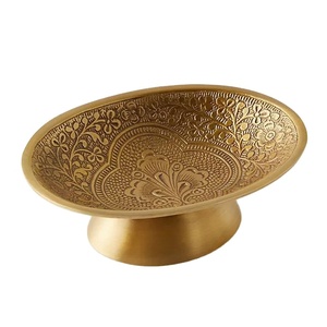 Metal Pure Brass Decorative Fancy Dough Bowl for <b>Food</b> <b>Server</b> High Quality Table Top With Handcraft Design - Product Image 1