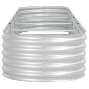 Lit surélevé de jardin en acier galvanisé 157.5 "x 31.5" x 17.3 "Couleur argent Hauteur 17.3 pouces Longueur 31.5 pouces Largeur 157.5 pouces - Product Image 3