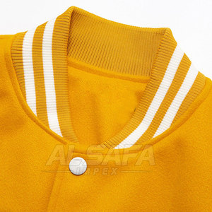Servicio OEM, Chaqueta Letterman de Invierno de Nuevo Estilo, Chaqueta Letterman de Color Sólido de Alta Calidad en Venta - Product Image 3