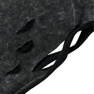 Camiseta Negra Extra Grande Personalizada, Unisex, Estilo Vintage Desgastado, Ropa Urbana, Algodón de Alta Calidad, Ecológica, Transpirable, de Secado Rápido - Product Image 5