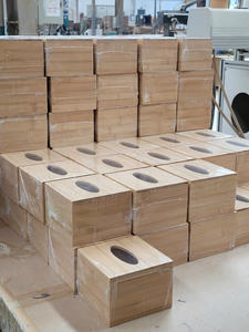 Porte-boîte à mouchoirs en bambou durable, boîte à mouchoirs en bois minimaliste pour la décoration de la maison, de la salle de bain et de l'hôtel - Product Image 5