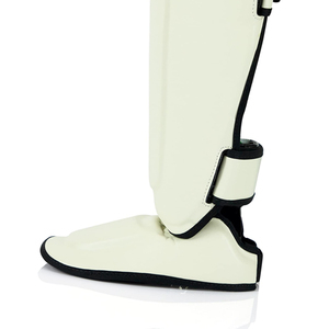 Protège-tibias en cuir de haute qualité pour boxe et MMA, modèle 2026, confortables, avec logo personnalisé, pour la protection des jambes et des pieds en MMA. - Product Image 5