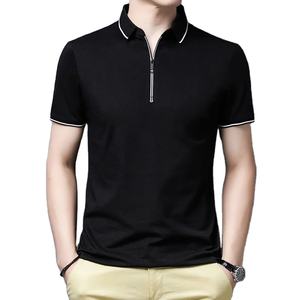 Nuevo Polo de manga corta de color sólido informal y de moda para hombre - Product Image 6