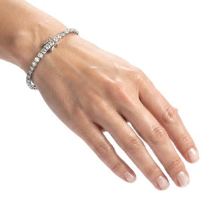 Elegant Round Brilliant Lab Grown Diamond Bracelet 10K 14K 18K <b>Solid</b> <b>Gold</b> Tennis Style Bracelet IGI Certified Fine Jewelry - Product Image 6
