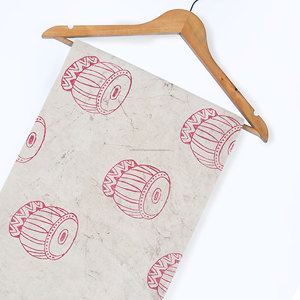 Tela Damru de algodón con estampado de bloques de mano de Kashish indio, ligera orgánica para decoración del hogar, manualidades, cubiertas de coche, camisas para niños al aire libre - Product Image 5