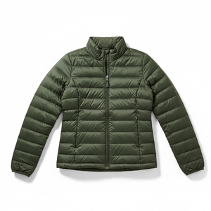 Veste courte matelassée d'hiver 2026 pour femme, avec fermeture éclair, col montant, chaude, couleur unie, style décontracté - Product Image 5