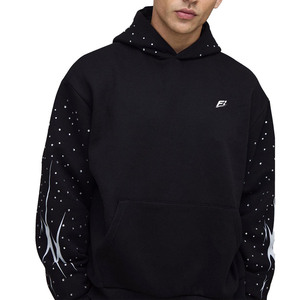 Ensembles de sweats à capuche premium pour hommes, survêtements streetwear personnalisables avec logo, en molleton 100% coton épais, vente en gros B2B USA - Product Image 1