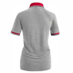 Polo en coton riche pour femme, Polo en mélange extensible pour femme, Polo à manches courtes pour femme, Polo en tissu doux pour femme - Product Image 3