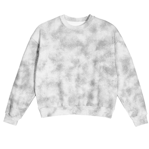 เสื้อสเวตเชิ้ตคอกลมผู้ชายคุณภาพสูง ลายย้อมสีแบบแอซิดวอช ดีไซน์โดดเด่น พิมพ์ลายดิจิทัล สำหรับฤดูหนาว มีไซส์พลัส - Product Image 1