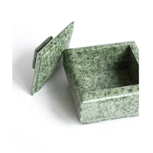 Joyero de mármol de jade verde 100% decorativo precio de venta al por mayor - Product Image 3