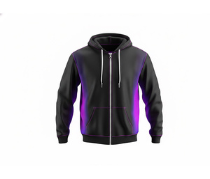 Sweat à capuche personnalisé à fermeture éclair intégrale pour clubs et équipes – Vêtement d'hiver tendance pour hommes, femmes et jeunes – Veste à capuche d'entraînement – Tenue de sport - Product Image 3