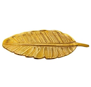 Bandeja de Servir de Aluminio Metálico Dorado Mate, Bandeja Decorativa Ovalada de Gran Venta para Decoración del Hogar, Diseño Elegante y Estilizado - Product Image 5
