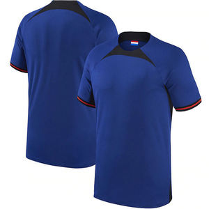 Camiseta de Fútbol 2026 Azul, Mejor Calidad, 100% Poliéster, Antibacteriana, Secado Rápido, Personalizable, Talla Grande, Uniforme de Equipo, Servicio OEM - Product Image 3