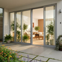Ventana de Aluminio Moderna para Villa, Ventana Horizontal Insonorizada de Aleación de Aluminio para Casa Residencial, Ventanas Corredizas Plegables Toan Cau