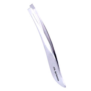 Comfortable Grip Precision Slanted Tip Eyebrow Tweezers for Easy Custom Stainless Steel Hair <b>Removal</b> Tweezers - Product Image 1