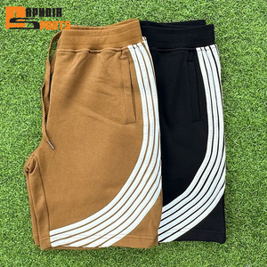 Pantalones Cortos Deportivos de Felpa Tejida de Alta Calidad con Logotipo Bordado Personalizado OEM ODM, Pantalones Cortos Deportivos de Algodón French Terry para Hombre - Product Image 1